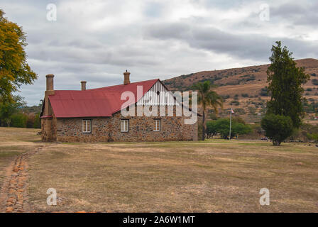 Gli edifici presso la stazione missionaria di Rorke's Drift dove una delle più famose battaglie in British storia militare ha avuto luogo nel gennaio 1879. Foto Stock