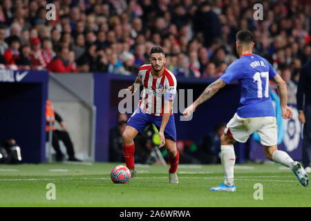 Madrid, Spagna. 26 ott 2019. Koke (Atletico) Calcio/Calcetto : spagnolo "La Liga Santander' match tra Atletico de Madrid 2-0 Athletic Club Bilbao alla Wanda Metropolitano Stadium di Madrid in Spagna . Credito: Mutsu Kawamori/AFLO/Alamy Live News Foto Stock