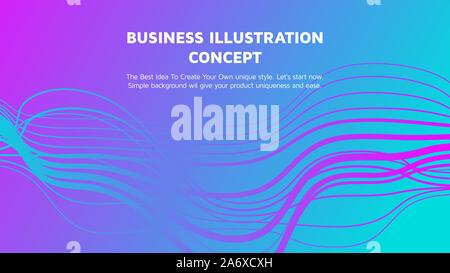 Abstract vettore gradiente colorati Landing Page Template Illustrazione Vettoriale