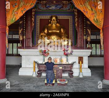 Chongsheng tempio è un tempio buddista costruito originariamente nel IX secolo vicino alla città vecchia di Dali in provincia di Yunnan, Cina del sud. Foto Stock