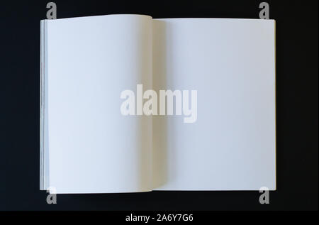 Blank rivista aperta mock up Foto Stock