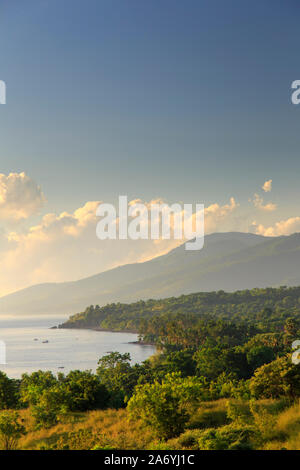 Indonesia, Bali, East Bali, Tulamben, Coste Foto Stock