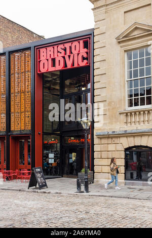 Bristol Old Vic edificio ed il suo ingresso, Bristol, Regno Unito Foto Stock