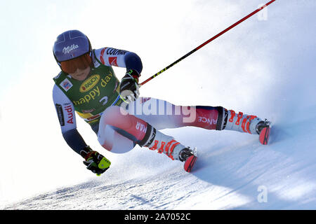 Tessa WORLEY (FRA), azione, Slalom Gigante, Ladies Slalom gigante. Sci alpino, la Coppa del Mondo a Soelden sul Rettenbachferner, Rettenbach glacier, stagione 2019 / 2020,19 / 20, su 26.10.2019. | Utilizzo di tutto il mondo Foto Stock