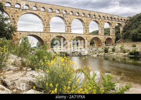 Pont du Gard in Francia Foto Stock