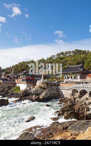 Haedong Yonggungsa tempio vicino Busan, Gyeongsangnam-do, Corea del Sud Foto Stock