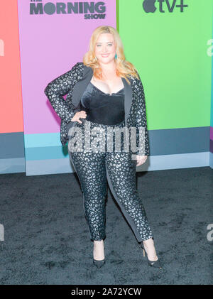 New York, Stati Uniti. 28 ott 2019. Michelle Meredith assiste premiere mondiale di Apple TV 'lo show del mattino' presso il Lincoln Center David Geffen Hall (foto di Lev Radin/Pacific Stampa) Credito: Pacific Press Agency/Alamy Live News Foto Stock