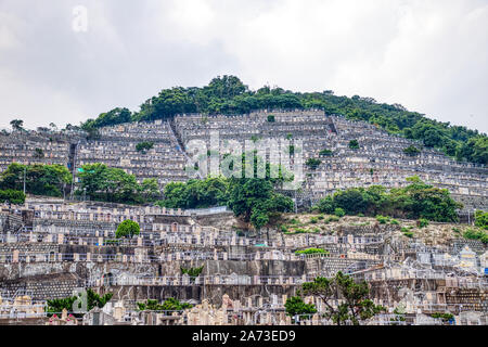 Il cimitero Cinese, Aberdeen, Hong Kong Foto Stock