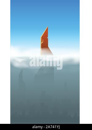 Il fumo della città 03 Illustrazione Vettoriale