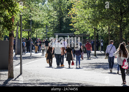 Questa immagine viene attribuita ad un aspetto interno del campo di concentramento di Dachau, è uno dei molti fotografi in biblioteca in materia di Dachau. Foto Stock