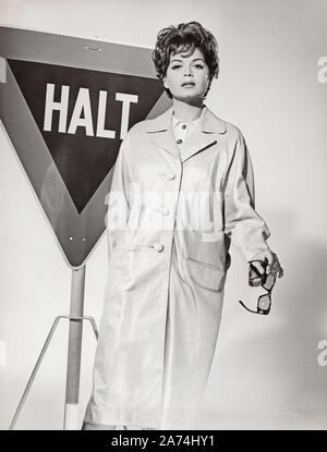 Eva Bartok, ungarisch britische Schauspielerin, Deutschland frühe 1960er Jahre. Ungherese British attrice Eva Bartok, Germania primi 1960s. Foto Stock