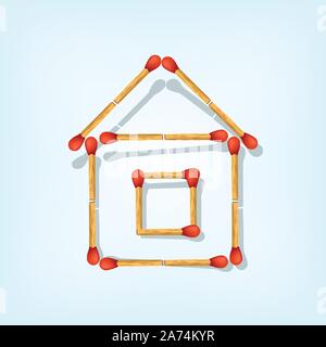 Partite casa di business Illustrazione Vettoriale