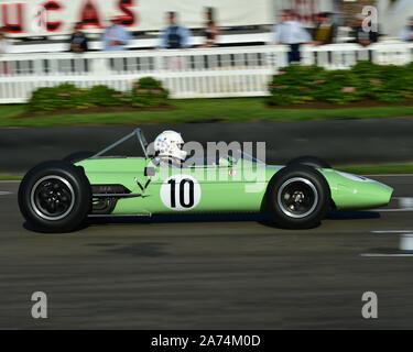 Kurt Delbene, BRP BRM, Glover Trophy, 1500cc Grand Prix Cars, 1961 al 1965, Goodwood 2019, settembre 2019, automobili, automobili, il circuito da corsa, Foto Stock