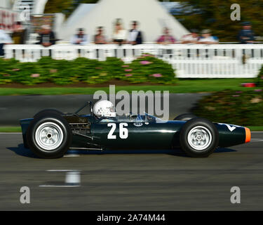 Andrew Wareing, BRM P261, Glover Trophy, 1500cc Grand Prix Cars, 1961 al 1965, Goodwood 2019, settembre 2019, Automobiles, automobili, il circuito racin Foto Stock