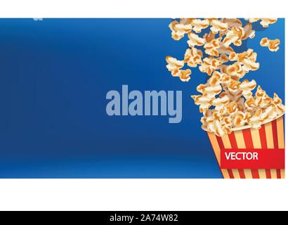 Foto di popcorn blast Illustrazione Vettoriale