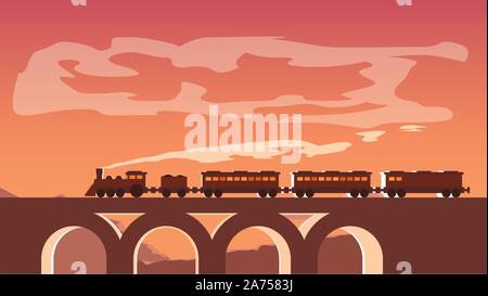 Immagine del treno Illustrazione Vettoriale