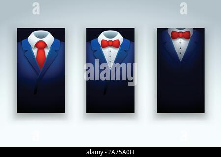 Foto di tuxedo tre Illustrazione Vettoriale