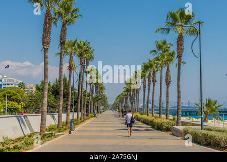 Una tipica vista in Limassol in Cipro Foto Stock