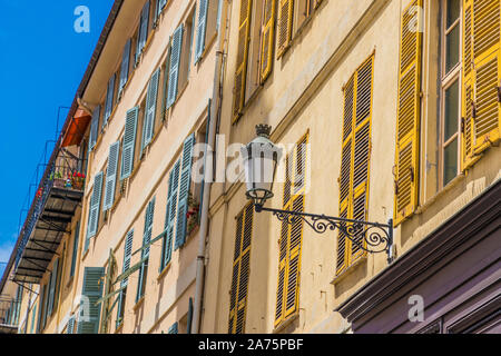 Una vista tipica di Nizza Francia Foto Stock