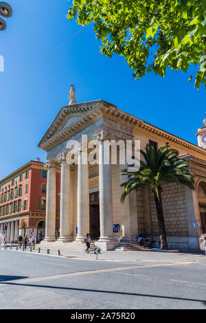 Una vista tipica di Nizza Francia Foto Stock