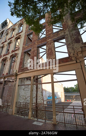 Facciate di edifici nel centro storico cittadino louisville kentucky NEGLI STATI UNITI Foto Stock
