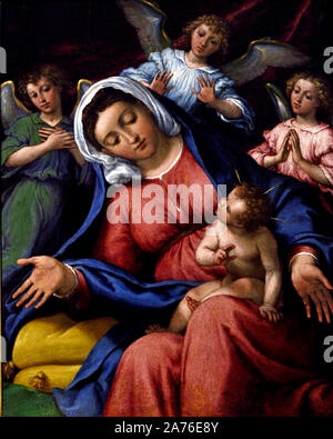 Madonna delle Grazie 1542 da Lorenzo Lotto 1480-1556 1542, Italiano, Italia, Foto Stock