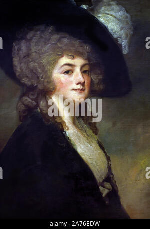 Ritratto di Signora Harrit Greer da George Romney. 1734-1802, Inghilterra, inglese britannico, Gran Bretagna, ( moglie di William Greer ) Foto Stock