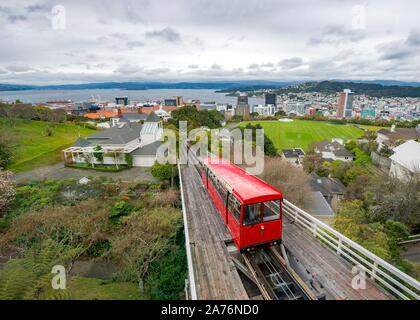 Storica Ferrovia Cog, Wellington Funivia, Regione di Wellington, Isola del nord, Nuova Zelanda Foto Stock