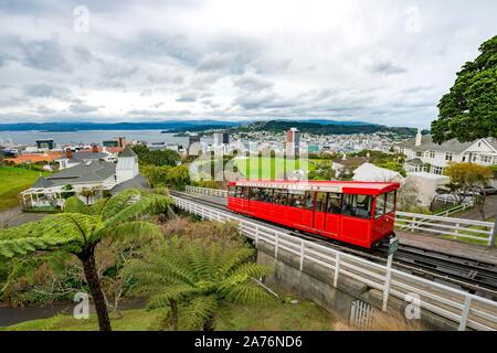 Storica Ferrovia Cog, Wellington Funivia, Regione di Wellington, Isola del nord, Nuova Zelanda Foto Stock