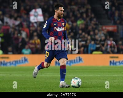 Barcellona, 29-10-2019. LaLiga 2019/ 2020, la data 11. Barcellona - Valladolid. Lionel Messi del FC Barcelona Credit: Pro scatti/Alamy Live News Foto Stock