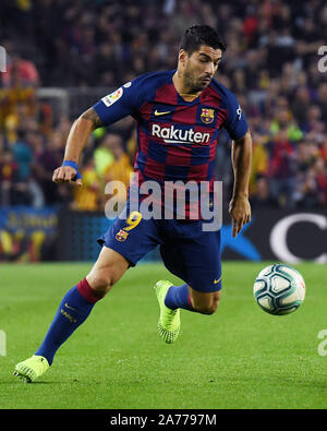 Barcellona, 29-10-2019. LaLiga 2019/ 2020, la data 11. Barcellona - Valladolid. Luis Suarez del FC Barcelona Credit: Pro scatti/Alamy Live News Foto Stock