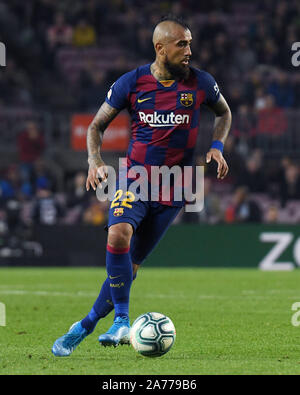 Barcellona, 29-10-2019. LaLiga 2019/ 2020, la data 11. Barcellona - Valladolid. Arturo Vidal del FC Barcelona Credit: Pro scatti/Alamy Live News Foto Stock