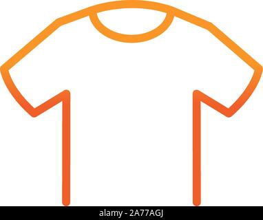 T shirt sport palestra fitness linea di gradiente illustrazione vettoriale Illustrazione Vettoriale