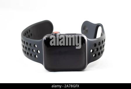 Chiudere l immagine dell'apple guardare dello sport Foto Stock