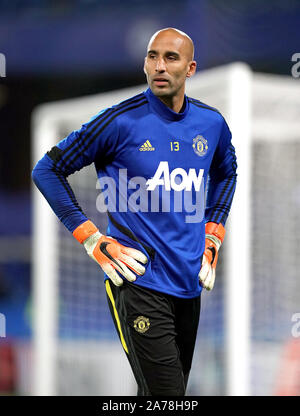 Il Manchester United portiere Lee Grant Foto Stock