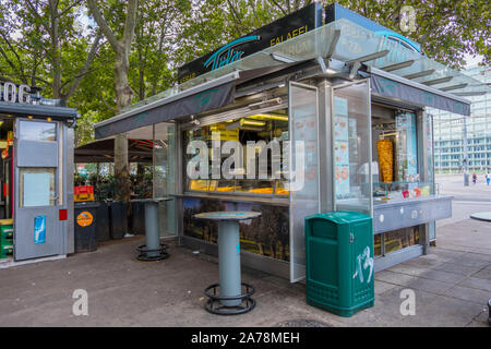 Kebab fast food, Schwedenplatz, Vienna, Austria Foto Stock