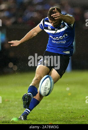 Bath Rhys Priestland Foto Stock