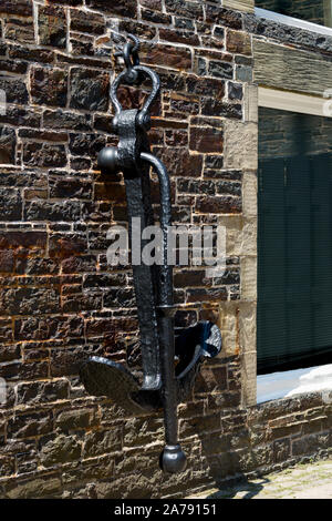 Canada, Waterfront proprietà storico di Halifax. Decorazione di ancoraggio Foto Stock