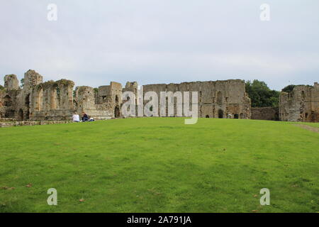 Easby Abbey rovine Foto Stock