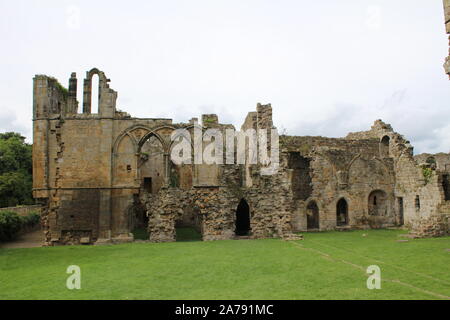 Easby Abbey rovine Foto Stock