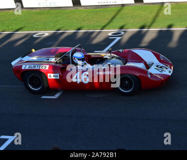 Mike Whitaker, Lola-Chevrolet T70 Spyder, Whitsun Trophy, Sport Prototipi, pre-1966, Goodwood 2019, settembre 2019, automobili, automobili, circuiti Foto Stock