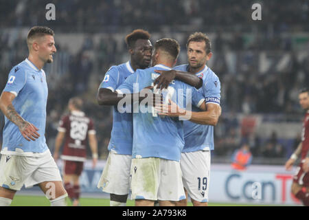 Italia, Italia. 30 ott 2019. Per il decimo gioco della Serie A italiana, Lazio beat Torino 4-0 con 2 gol di immobile, 1 da Acerbi e 1 autogol da Belotti, Stadio Olimpico (foto di Paolo Pizzi/Pacific Stampa) Credito: Pacific Press Agency/Alamy Live News Foto Stock