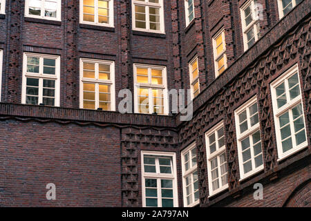 All'interno del famoso chilehouse ad Amburgo. Foto Stock