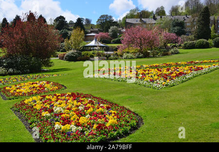 Central Park, Haworth in primavera, Bronte Country, Yorkshire Foto Stock