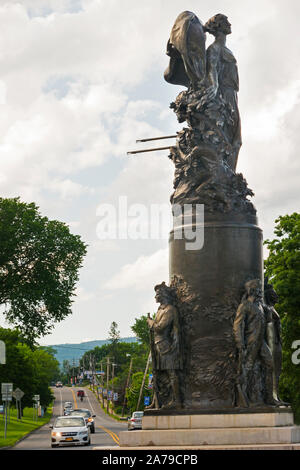 Monumento alla libertà a Ticonderoga New York Foto Stock