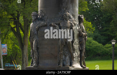 Monumento alla libertà a Ticonderoga New York Foto Stock