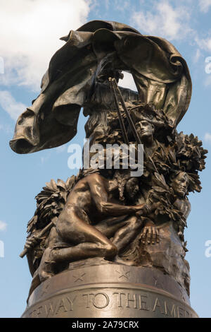 Monumento alla libertà a Ticonderoga New York Foto Stock