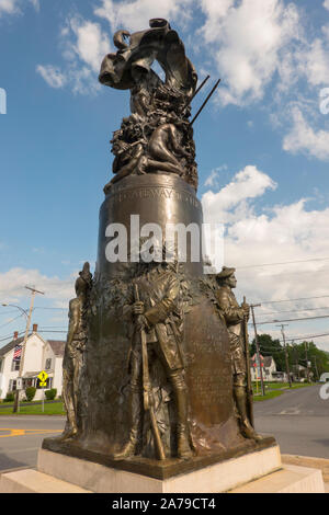 Monumento alla libertà a Ticonderoga New York Foto Stock