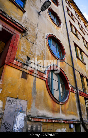 Complesso residenziale costruito nel 'american style' nel 1946, dall'architetto Vladimir Šubic, Lubiana, Slovenia Foto Stock