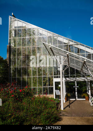 La Queen Elizabeth House Temperate,il paesaggio reale, Savill Gadens, Surrey, England, Regno Unito, GB. Foto Stock